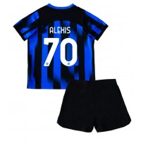 Dječji Nogometni Dres Inter Milan Alexis Sanchez #70 Domaci 2023-24 Kratak Rukav (+ Kratke hlače)